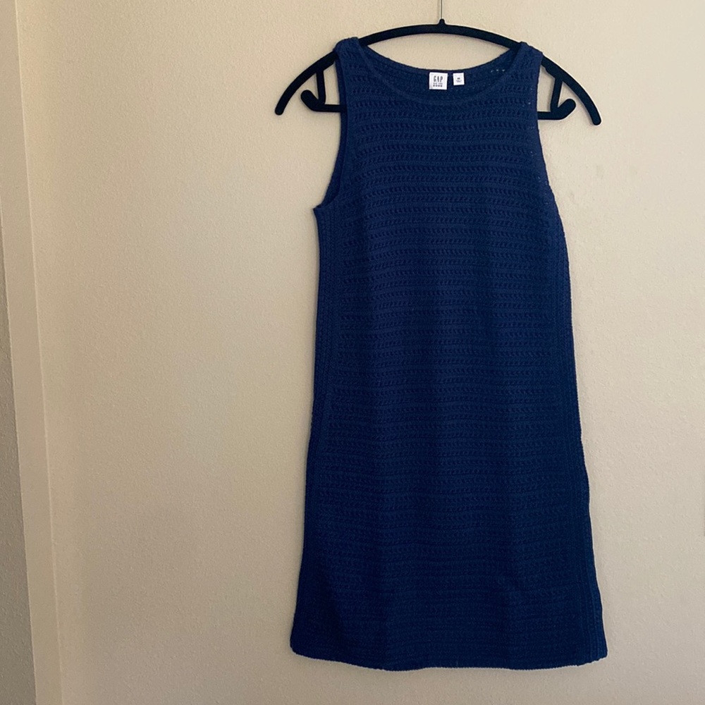 🚨FINAL PRICE REDUCTION 🚨Gap Navy Blue Crocheted Dress XS EUC